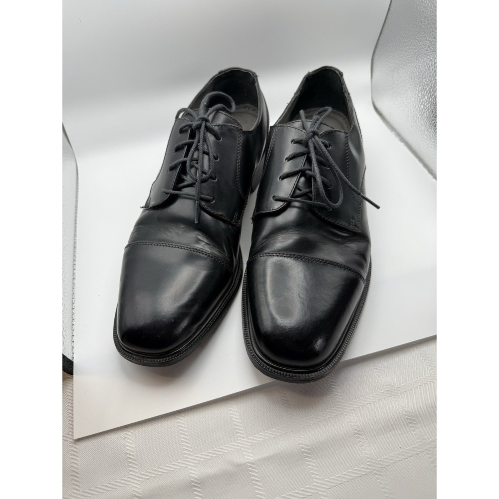 Florsheim Black Leather Cap-Toe Oxford Dress Shoes,‎ Size 12D